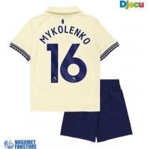 Everton Vitaliy Mykolenko #16 Gostujuci Dres za djecu 2025-26 Kratak Rukav (+ Kratke hlače)